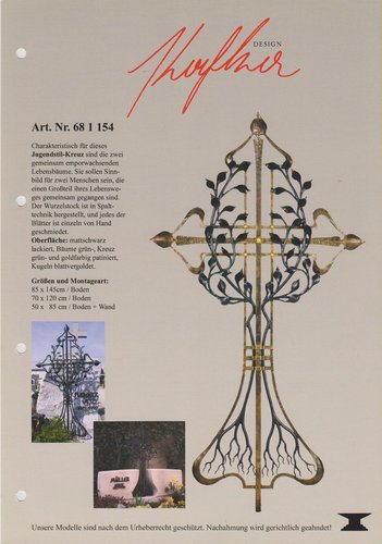 Schmiedeeisenkreuz 120 x 70 cm