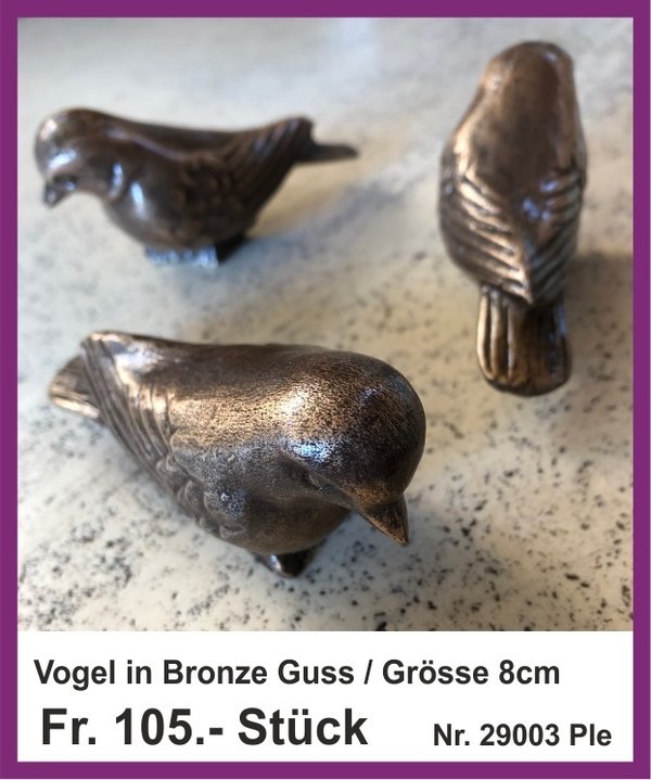 Vogel, Echt Bronze